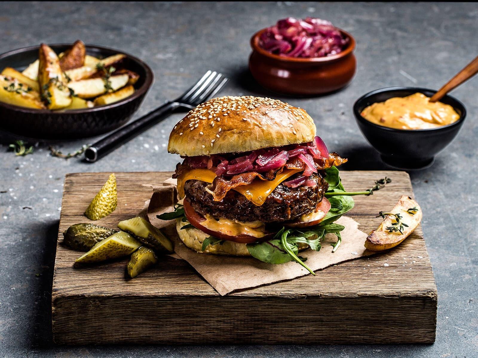 burger-oppskrift